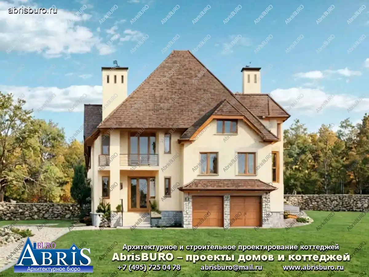 Главный фасад коттеджа