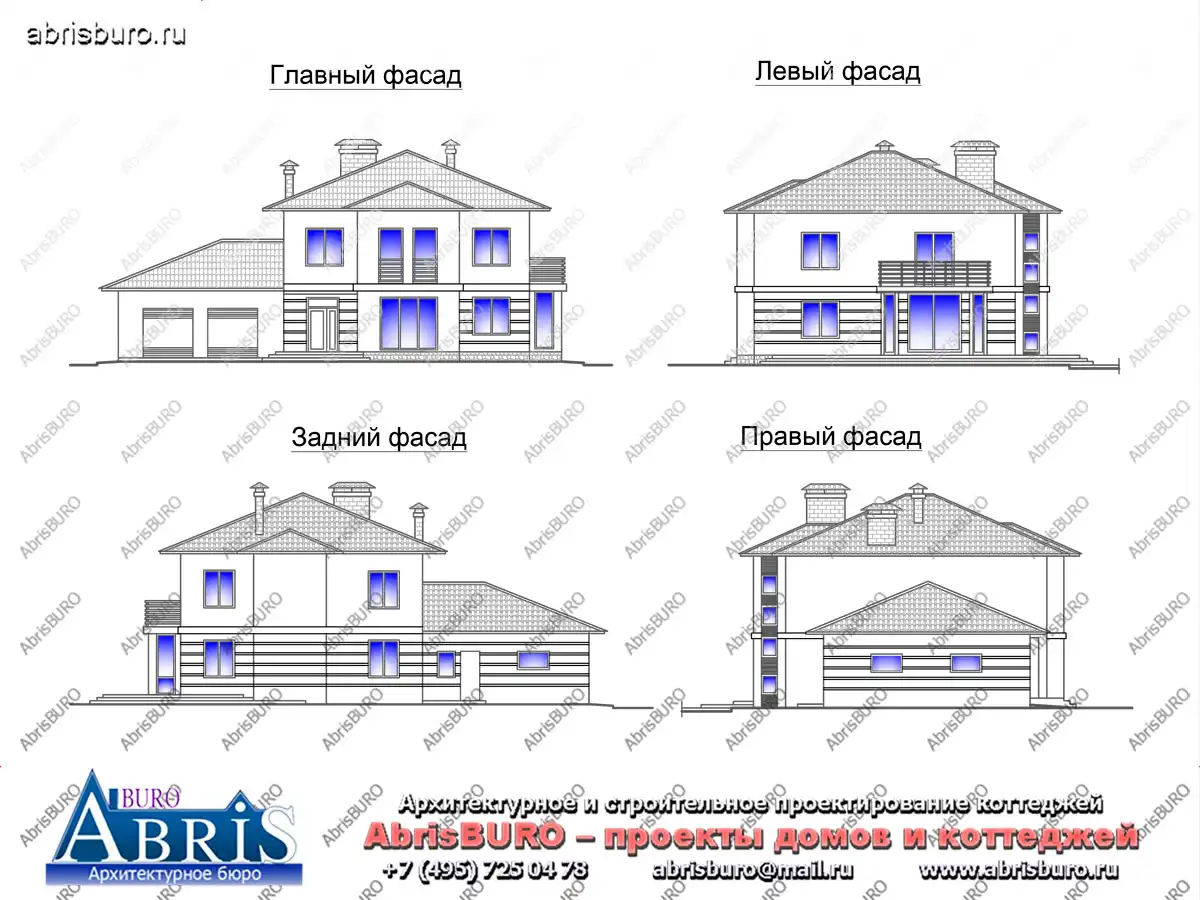 Фасады  коттеджа