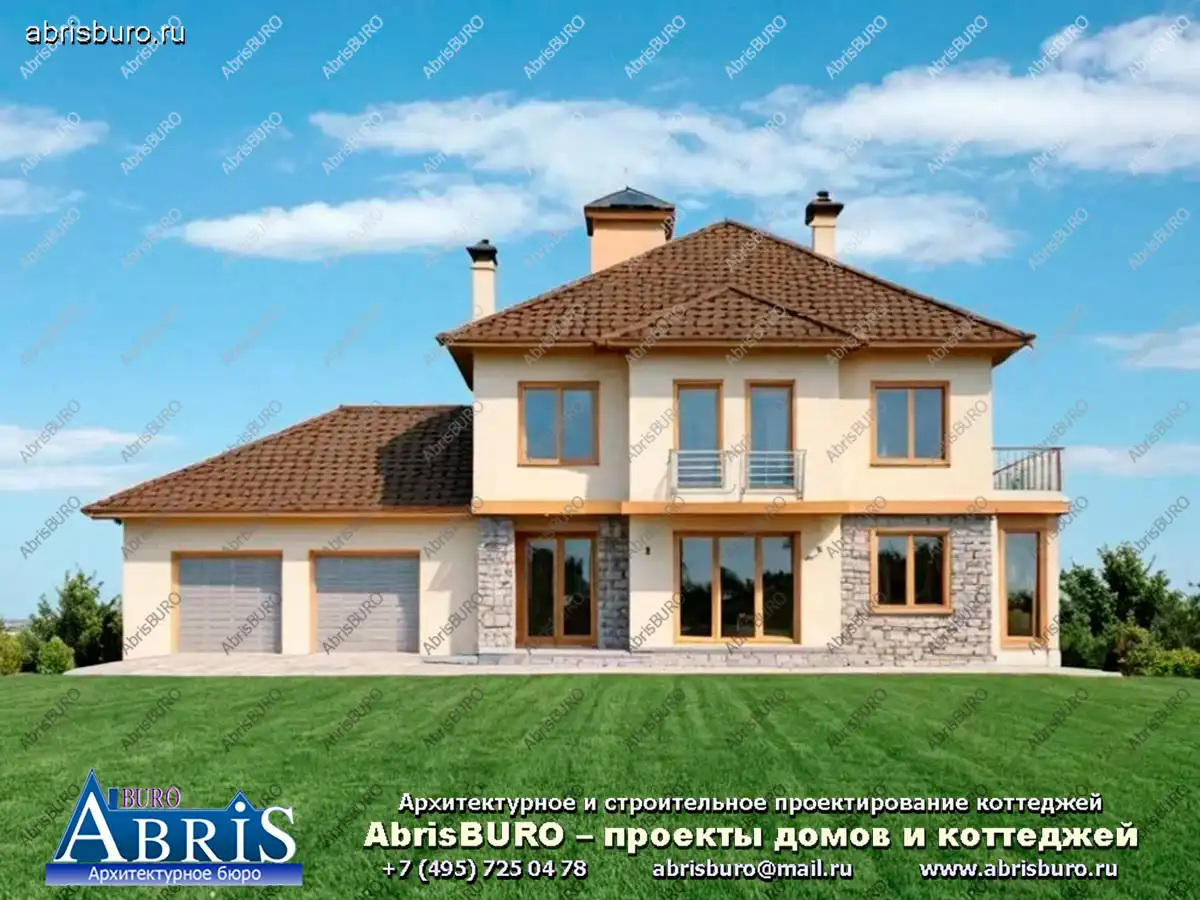 Главный фасад коттеджа