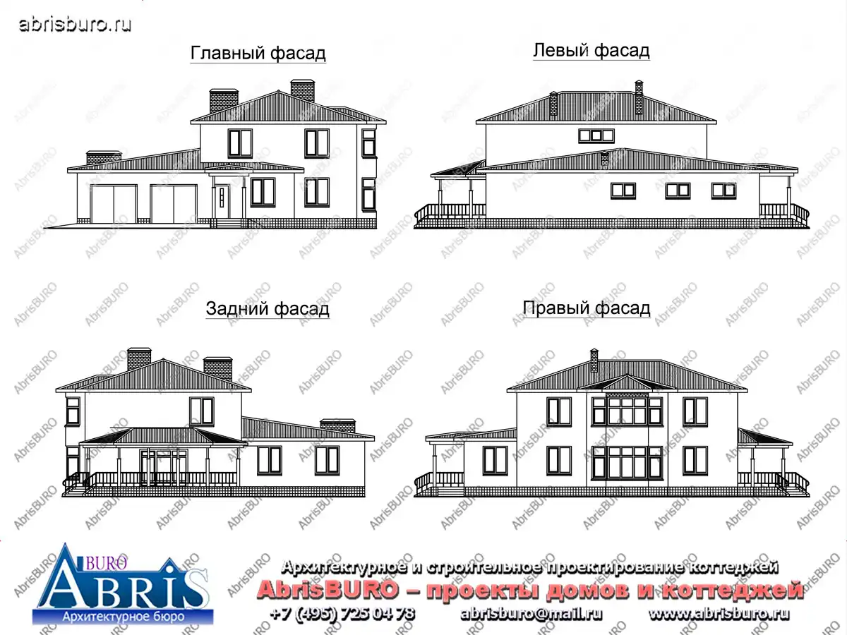 Фасады  коттеджа