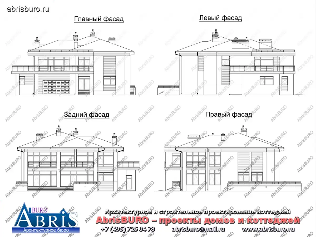 Фасады  коттеджа