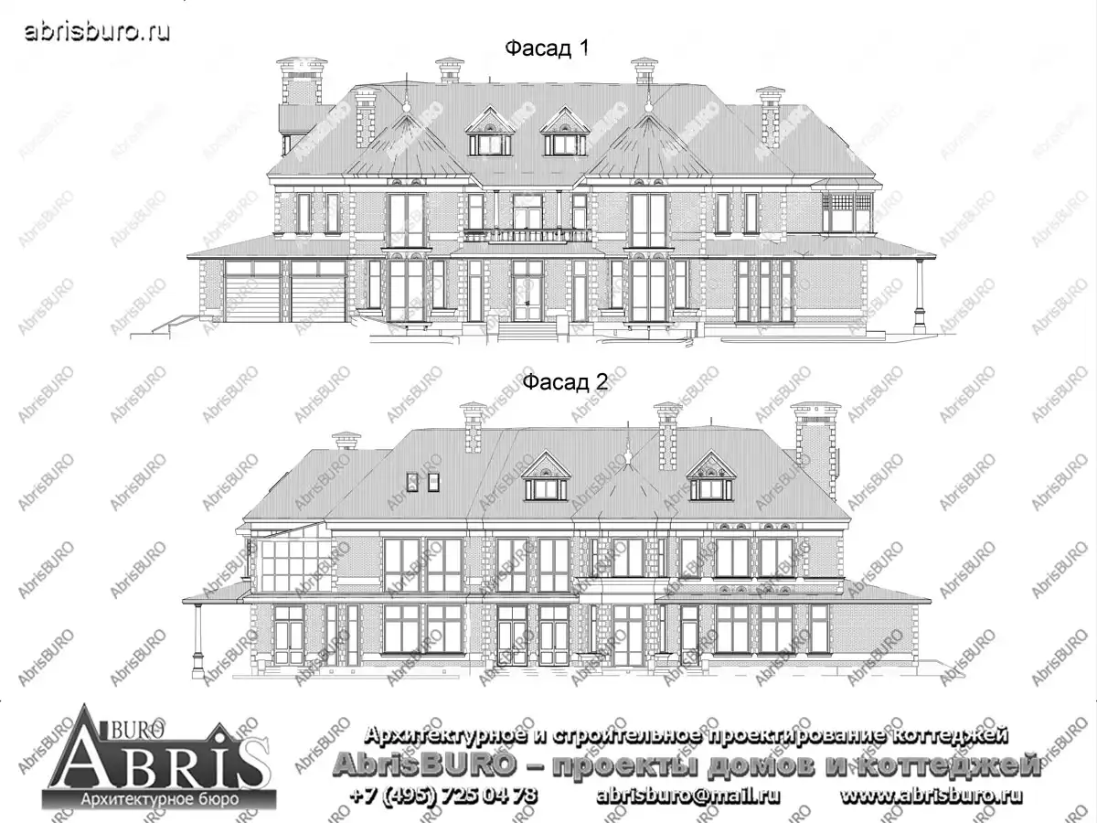 Фасады  коттеджа