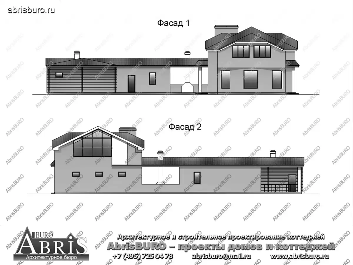 Фасады  коттеджа