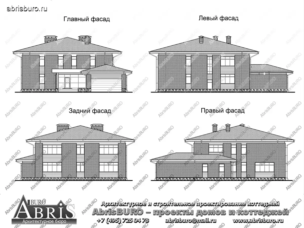 Фасады  коттеджа