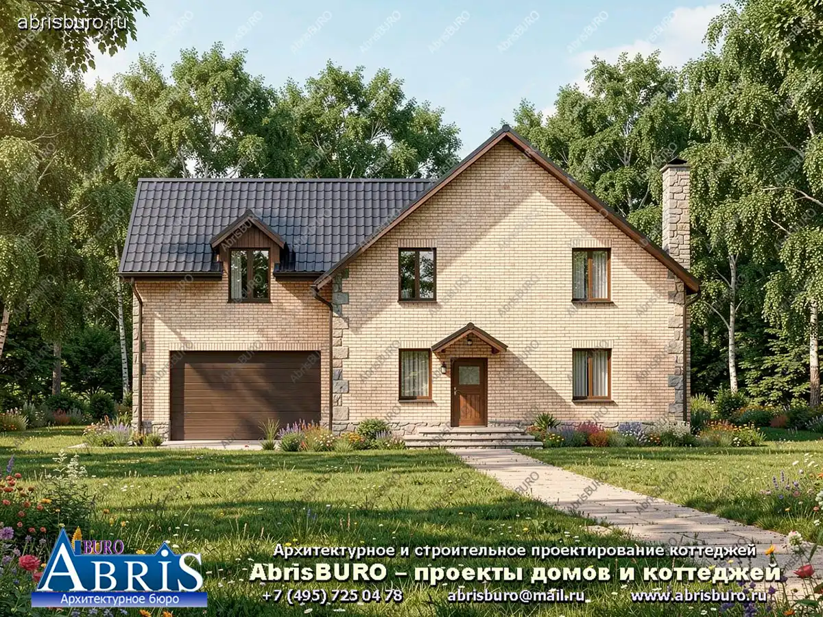 Главный фасад коттеджа