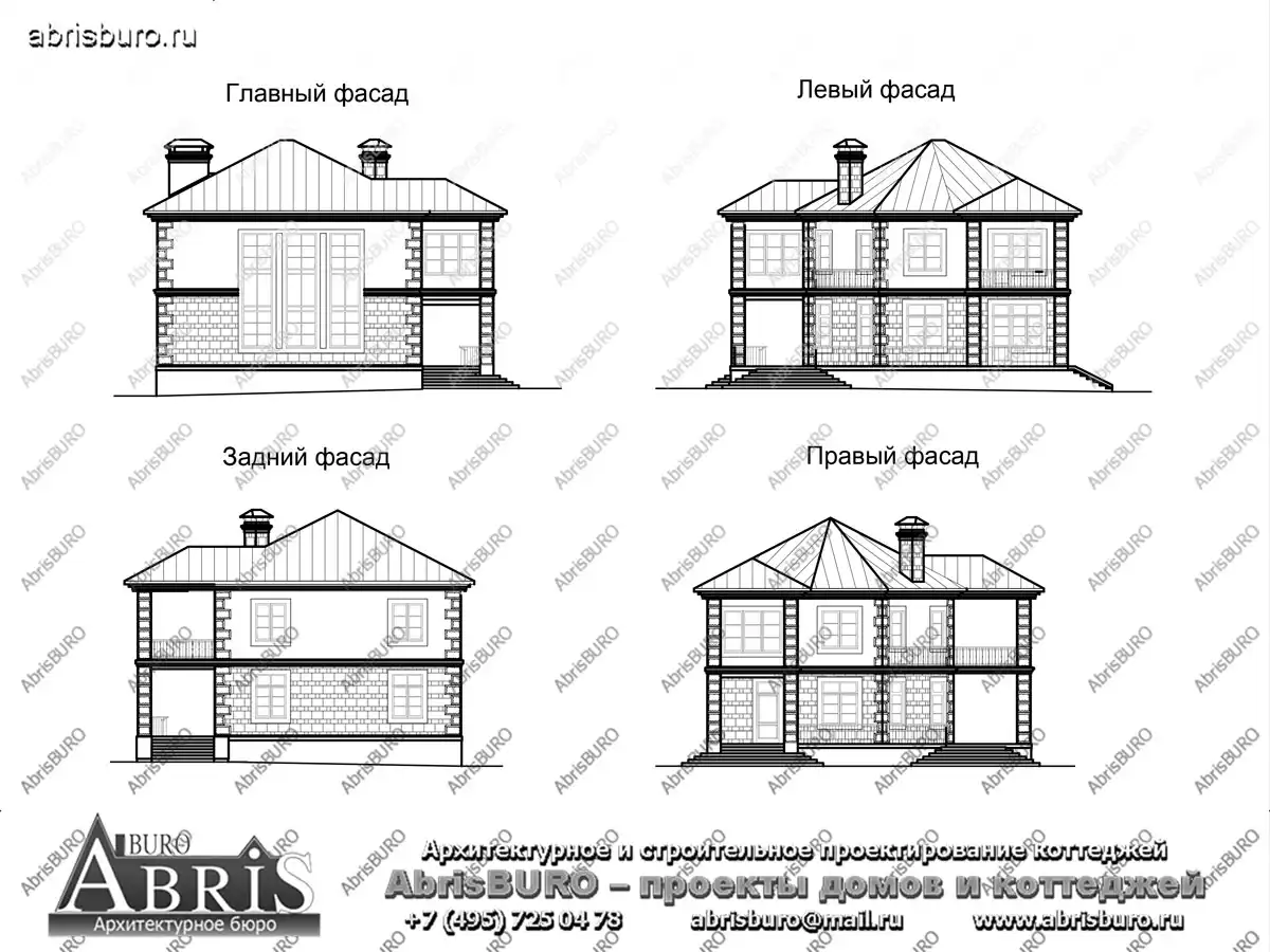 Фасады  коттеджа