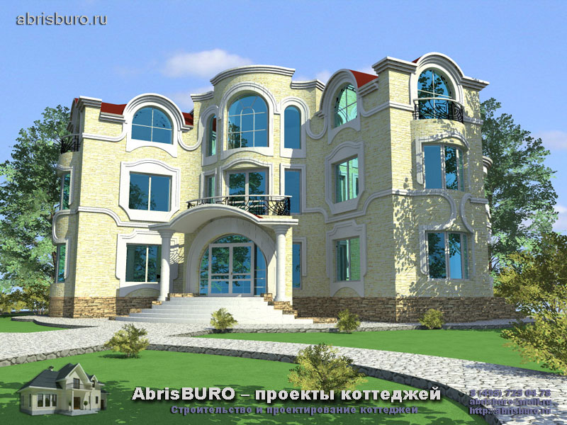 Проекты домов и коттеджей с бассейном. k314-1000