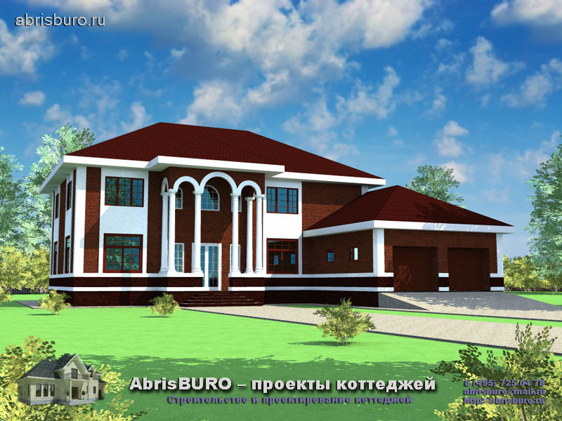 Проект дома K332-350 с габаритными размерами 18х21 м