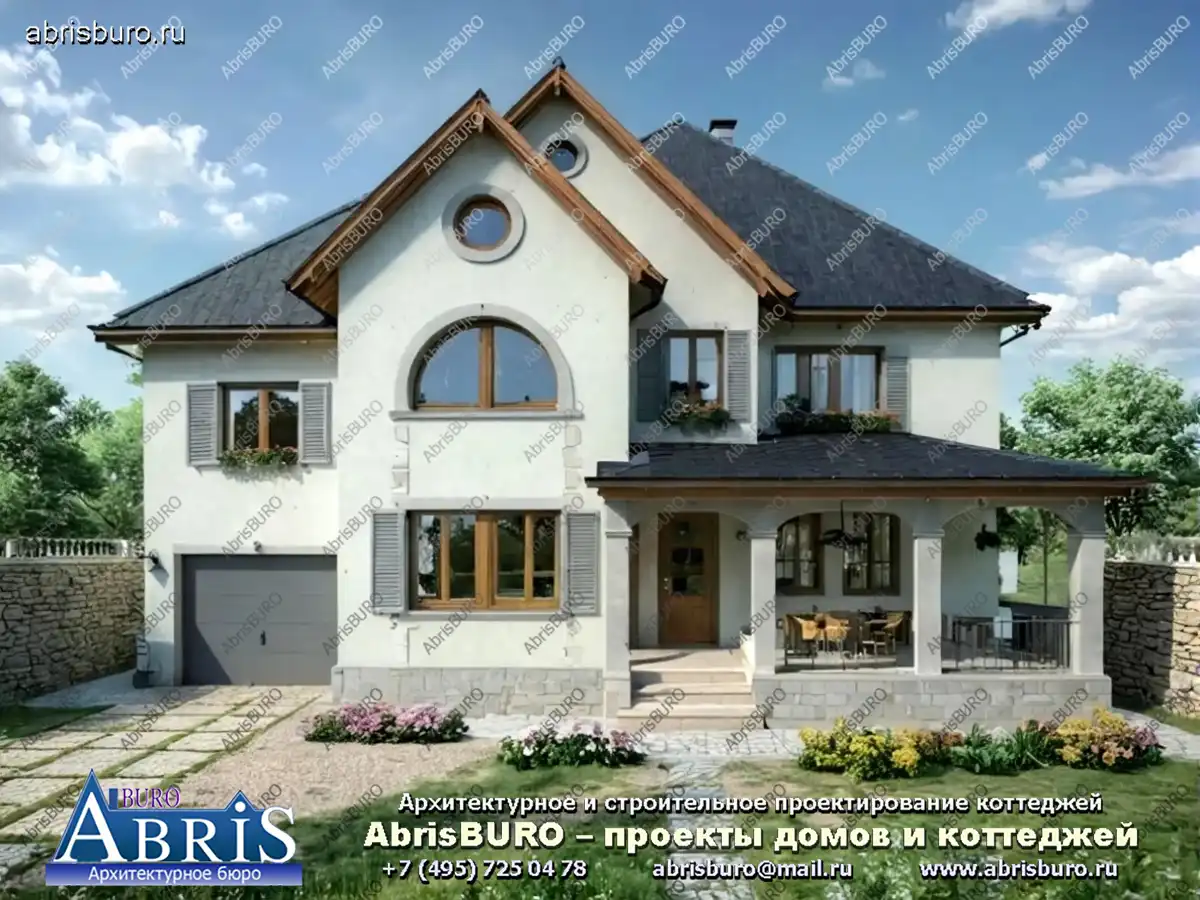 3D вид коттеджа k82-390