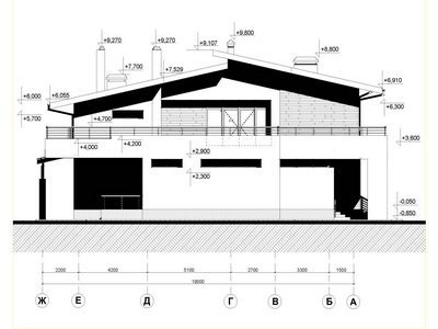 Архитектура частного двухэтажного дома в современном стиле