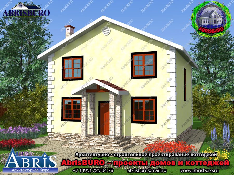 Проект дома из сибита с планировкой K1058-148