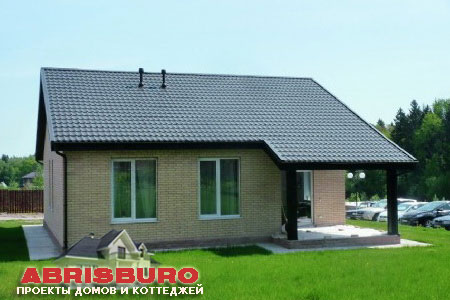 Фото одноэтажного дома. Сайт: https://www.abrisburo.ru/ Телефон: +7 (495) 725-04-78