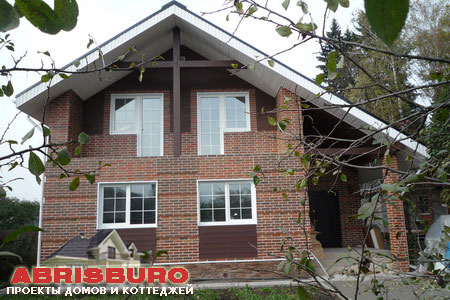 Фото мансардного дома К46-140. Сайт: https://www.abrisburo.ru/ Телефон: +7 (495) 725-04-78