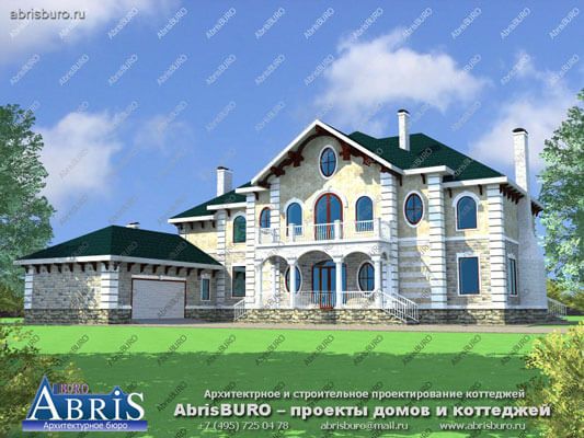 Проекты домов в стиле эклектика на сайте www.abrisburo.ru