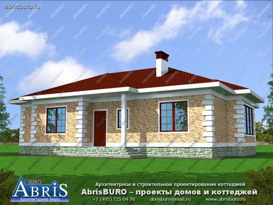 Проекты одноэтажных домов с тремя спальнями