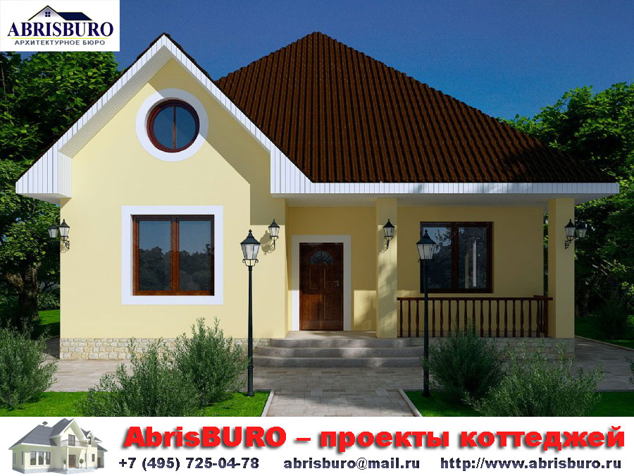 Строительство дома 101 кв.м. по проекту АБРИСБЮРО сайт www.abrisburo.ru